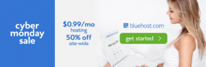 Bluehost Cyber Monday sale